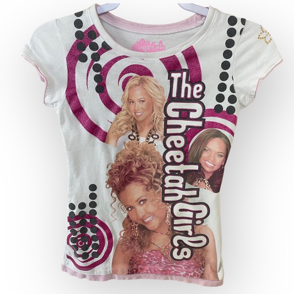 Cheetah Y2K Girls Movie T-shirt Top - Picture 1 of 8